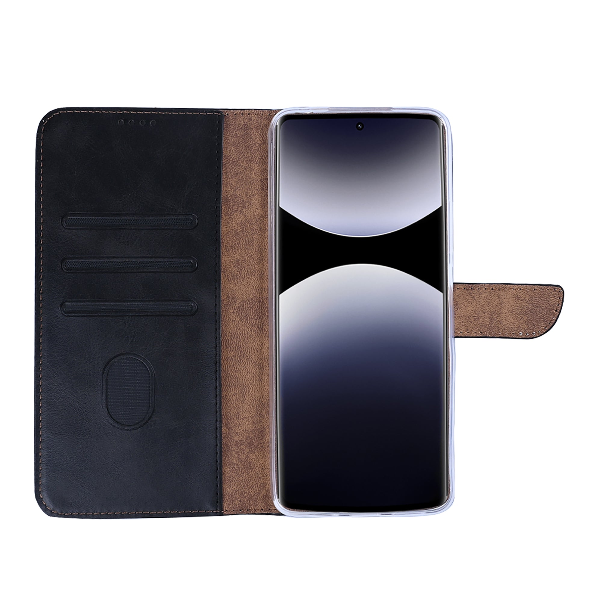 Rixus boekenkast voor Xiaomi Redmi Note 14 Pro Zwart