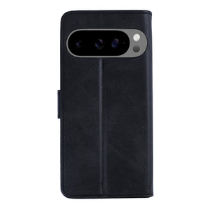 Rixus Bookcase For Google Pixel 9 Pro Black