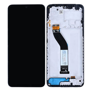 Xiaomi Redmi 14C 4G, Poco C75 4G Beeldscherm en Digitizer met Frame Middernacht Zwart OEM