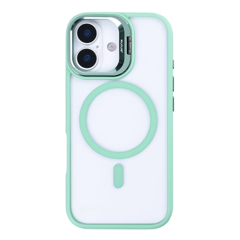 Rixus Classic 03 Case With MagSafe Compatible For Apple iPhone 17 Light Green