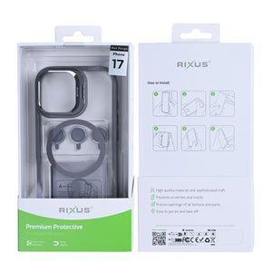 Rixus Classic 03 Hoesje Met MagSafe For Apple iPhone 17 Titaangrijs