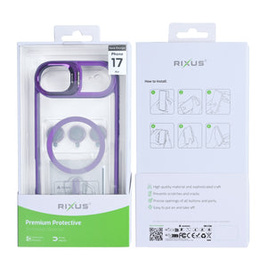 Rixus Classic 03 Hoesje Met MagSafe For Apple iPhone 17 Air Diep Paars