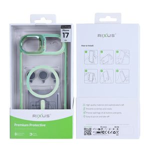 Rixus Classic 03 Hoesje Met MagSafe For Apple iPhone 17 Air Lichtgroen
