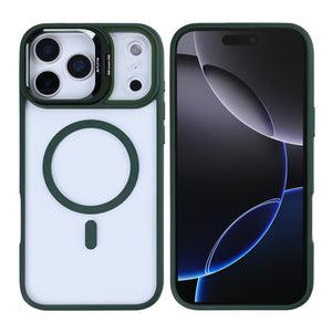 Rixus Classic 03 Hoesje Met MagSafe For Apple iPhone 17 Pro Max Donkergroen