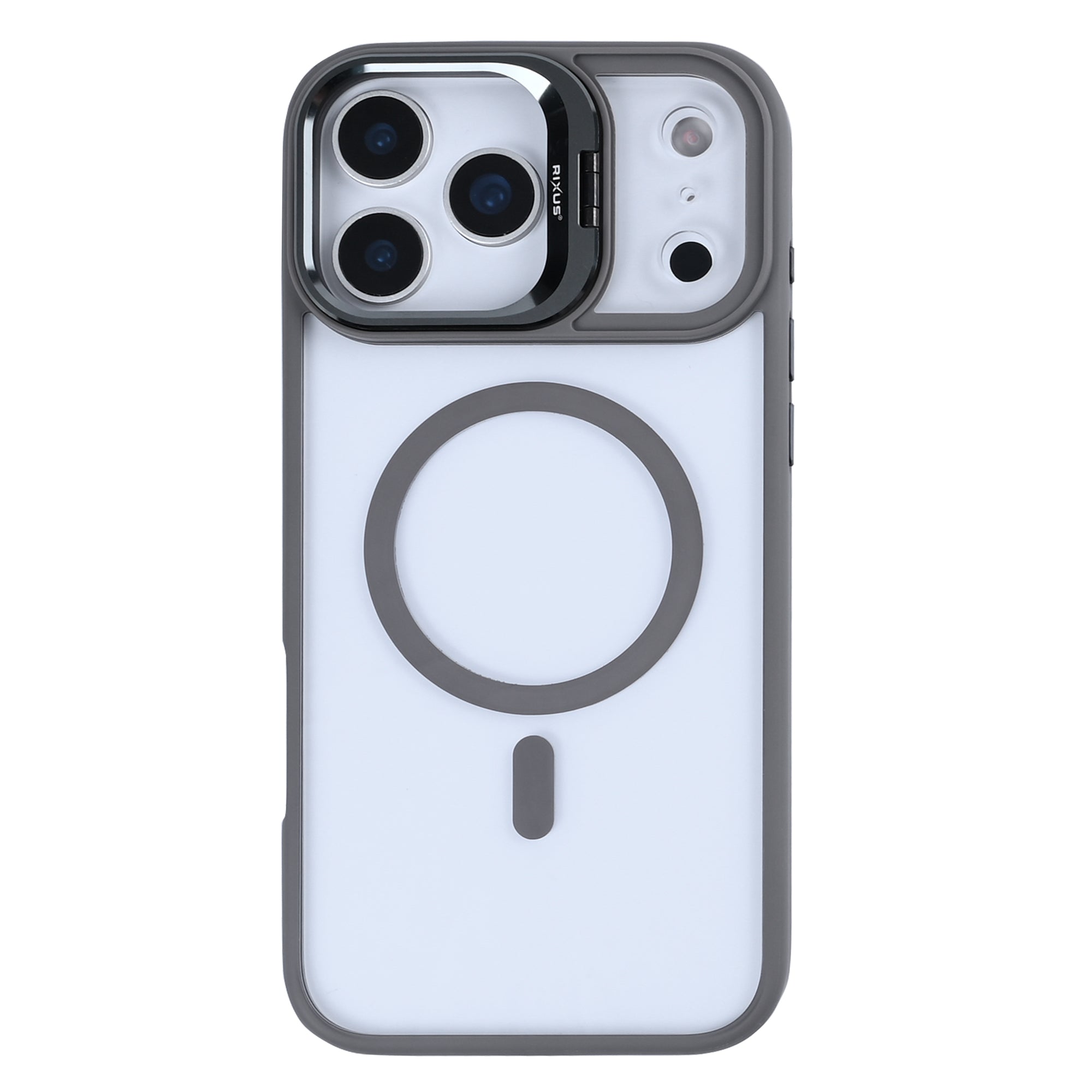 Rixus Classic 03 Hoesje Met MagSafe For Apple iPhone 17 Pro Max Titaangrijs