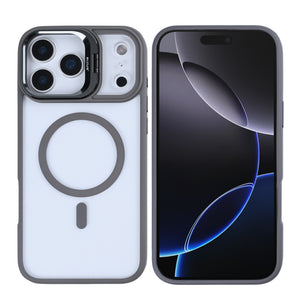 Rixus Classic 03 Hoesje Met MagSafe For Apple iPhone 17 Pro Max Titaangrijs