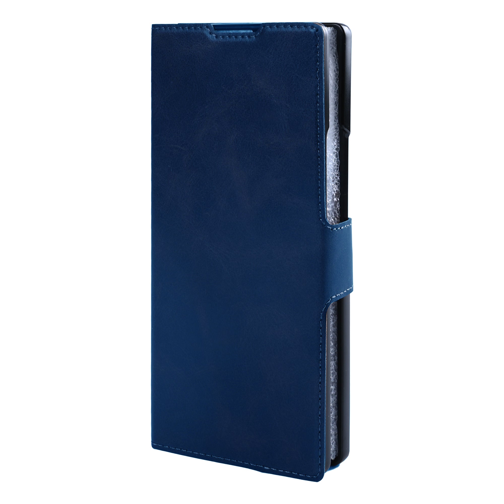 Rixus Portemonnee Hoesje Met Penhouder Voor Samsung Galaxy Z Fold 7 Blauw