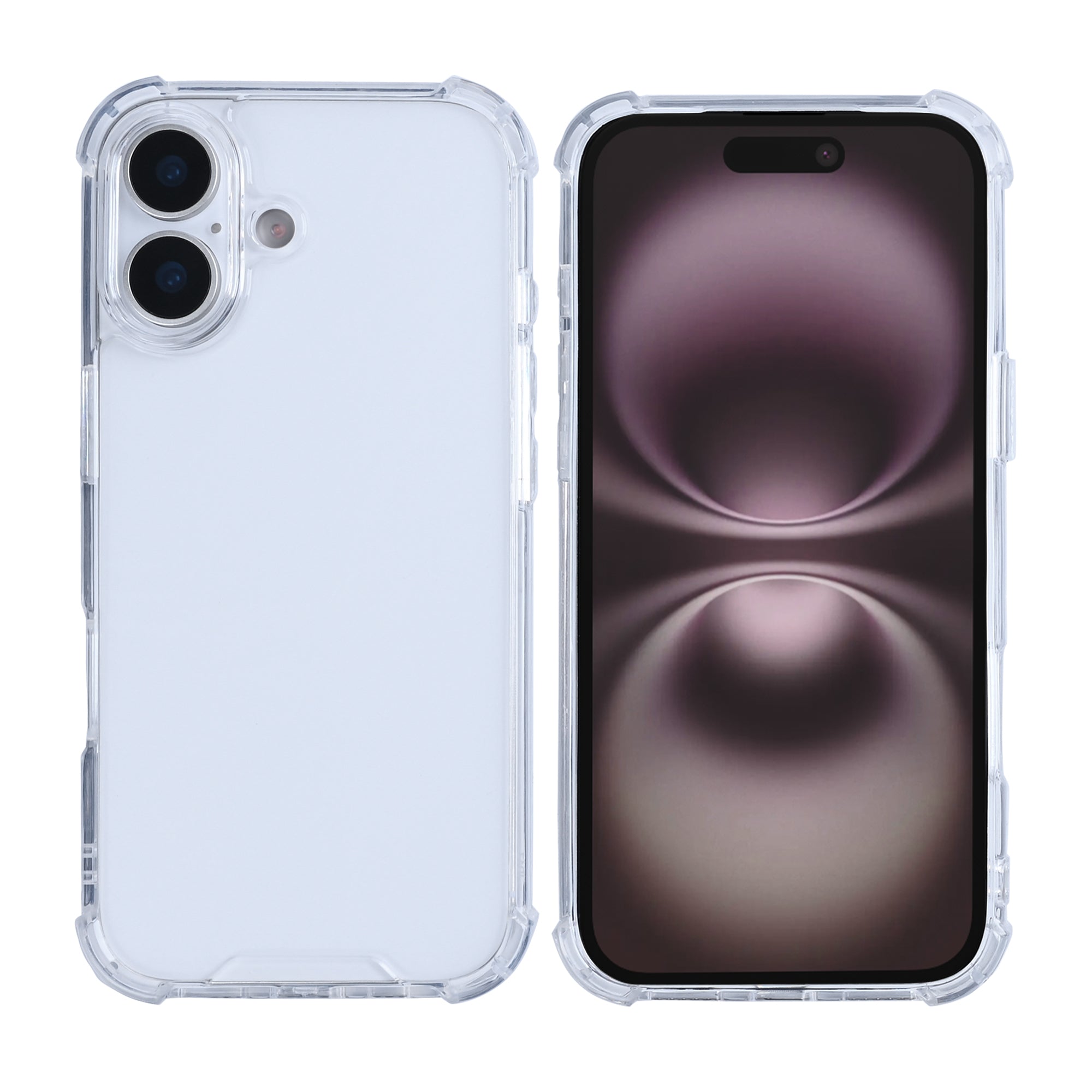 Rixus Anti-Barst Case For Apple iPhone 17 Transparant