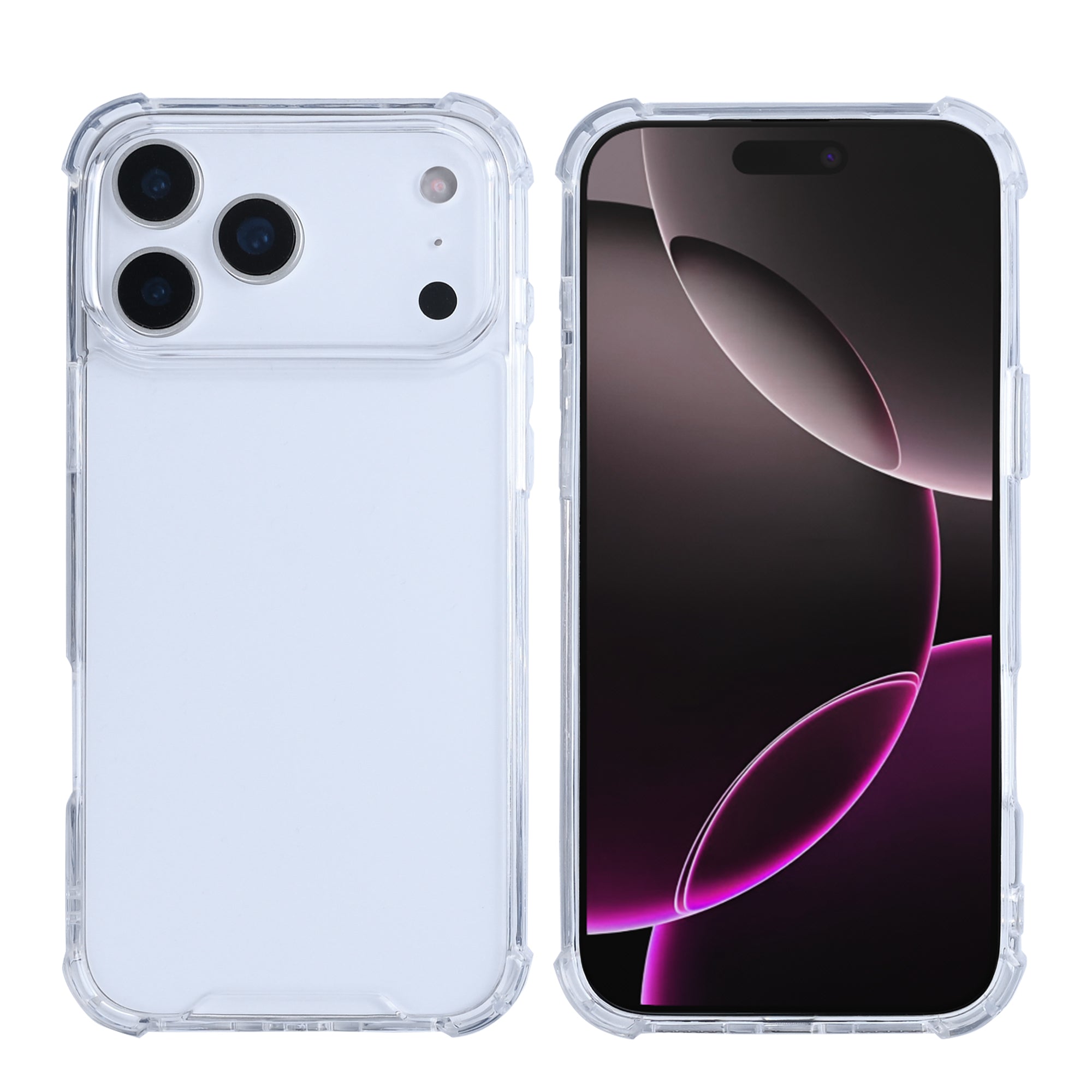 Rixus Anti-Barst Case For Apple iPhone 17 Pro Transparant