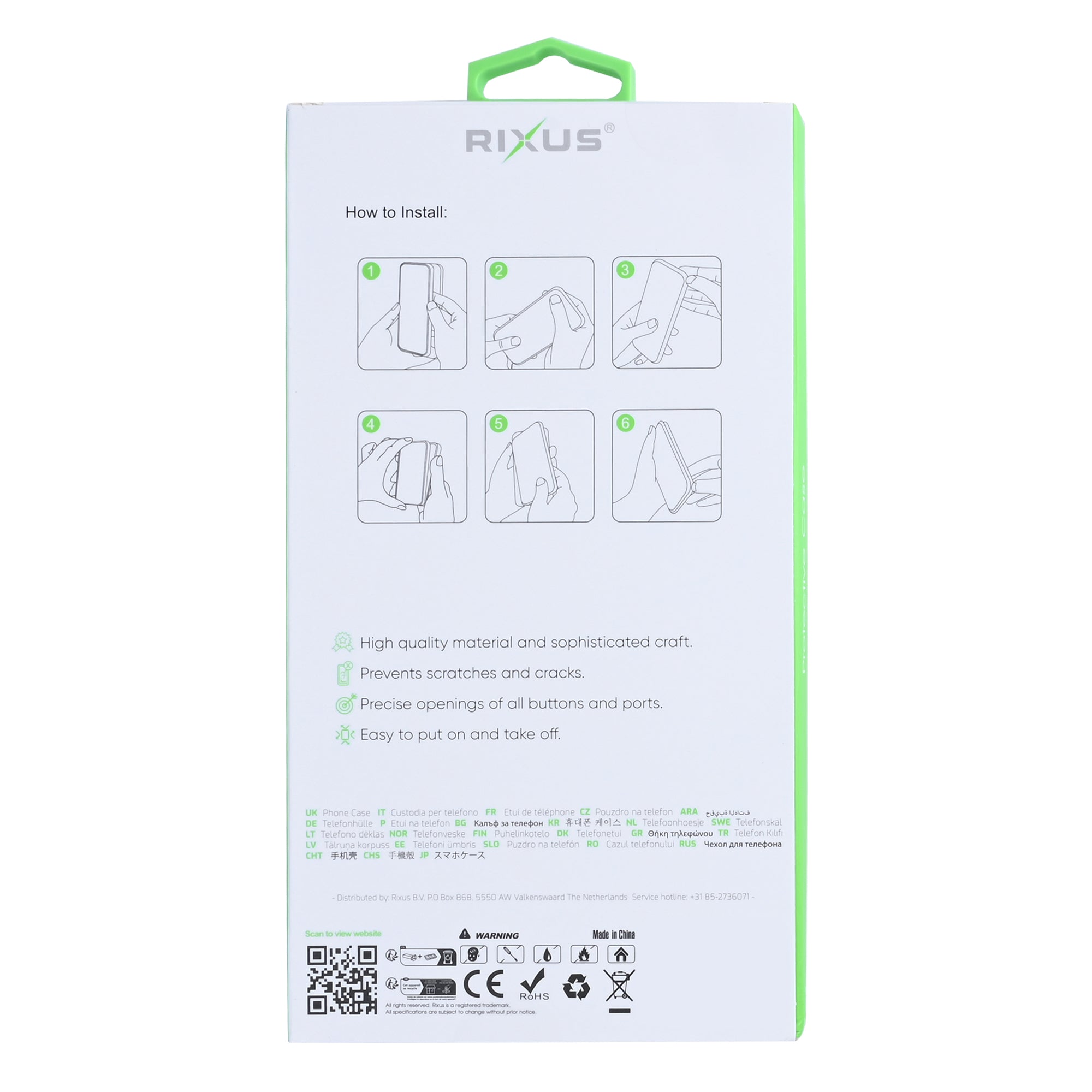 Rixus Anti-Barst Hoesje Met MagSafe For Apple iPhone 17 Transparant