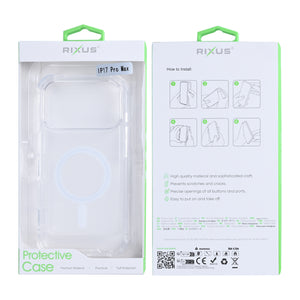 Rixus Anti-Barst Hoesje Met MagSafe For Apple iPhone 17 Pro Max Transparant