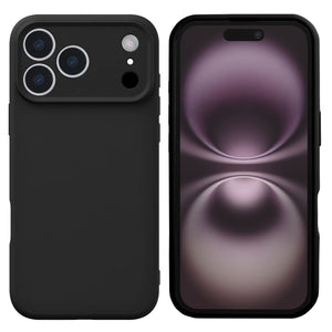 Rixus zachte TPU-telefoonhoes For Apple 17 Pro Max zwart