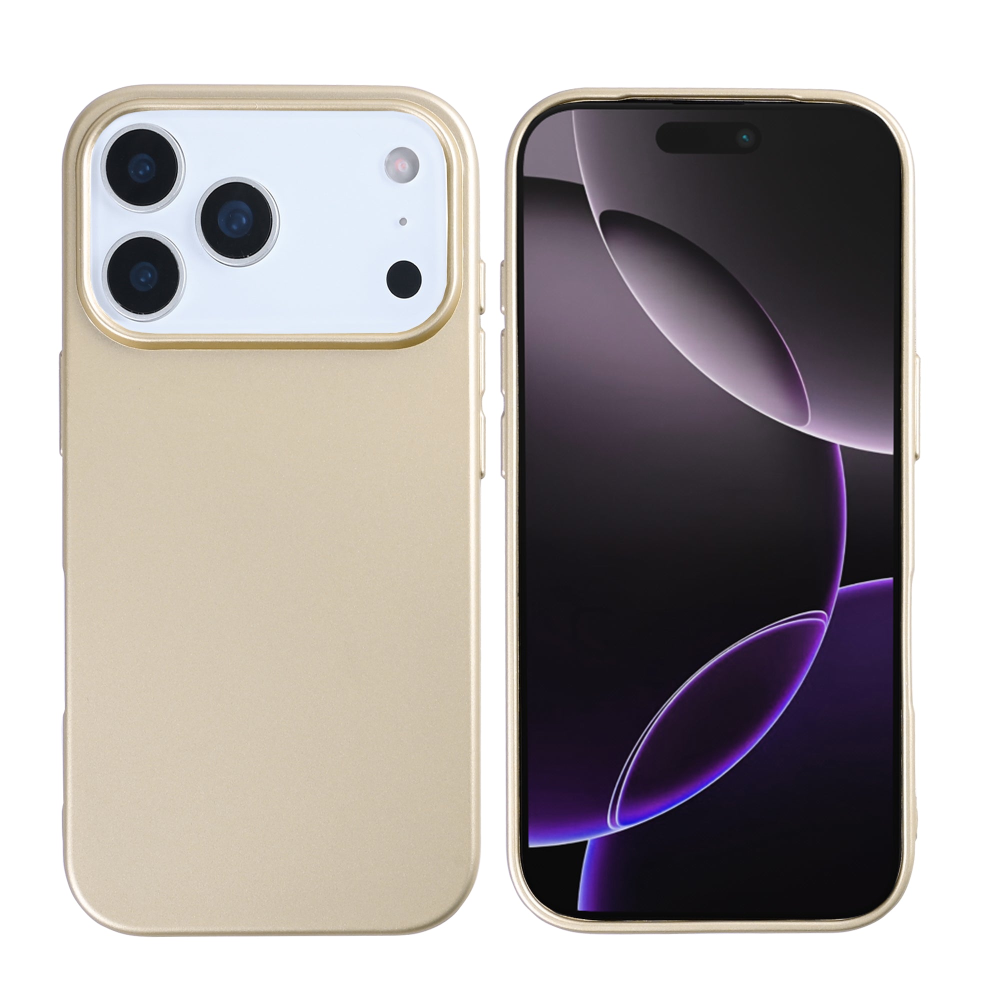 Rixus Zacht TPU Telefoonhoesje Met MagSafe For Apple iPhone 17 Pro Goud