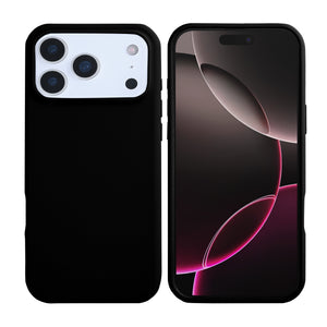 Rixus Zacht TPU Telefoonhoesje Met MagSafe For Apple iPhone 17 Pro Max Zwart