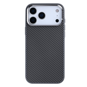 Rixus Mag Carbon Met MagSafe For Apple iPhone 17 Pro Max Titaangrijs