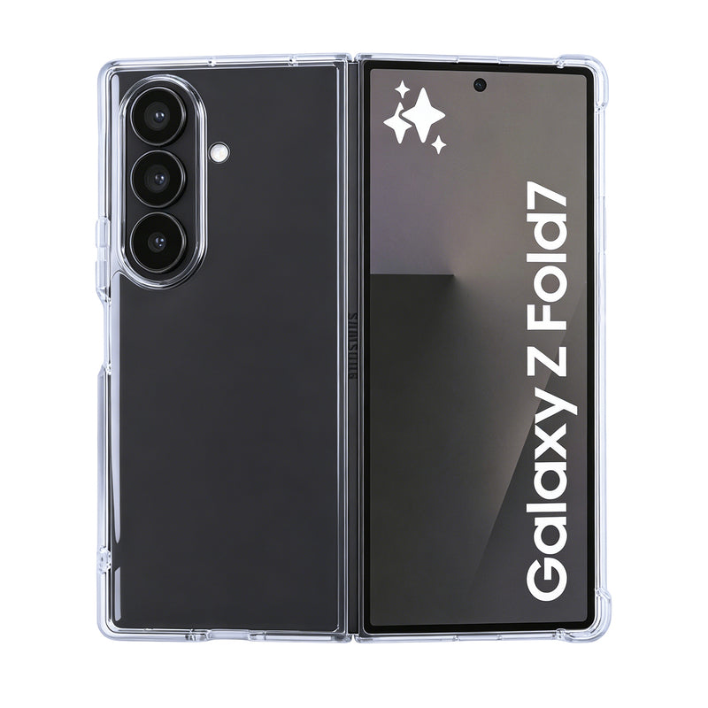 Rixus Anti-Burst Hoesje Voor Samsung Galaxy Z Fold 7 Transparant