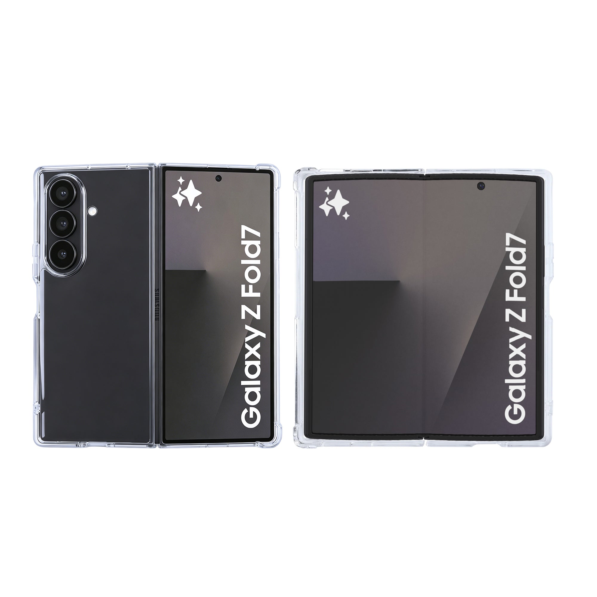 Rixus Anti-Burst Hoesje Voor Samsung Galaxy Z Fold 7 Transparant