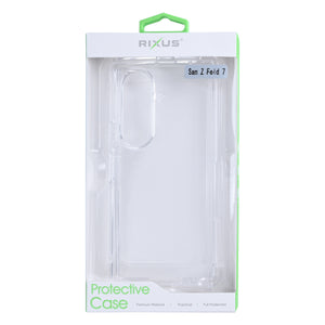 Rixus Anti-Burst Hoesje Voor Samsung Galaxy Z Fold 7 Transparant