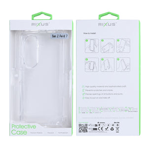 Rixus Anti-Burst Hoesje Voor Samsung Galaxy Z Fold 7 Transparant