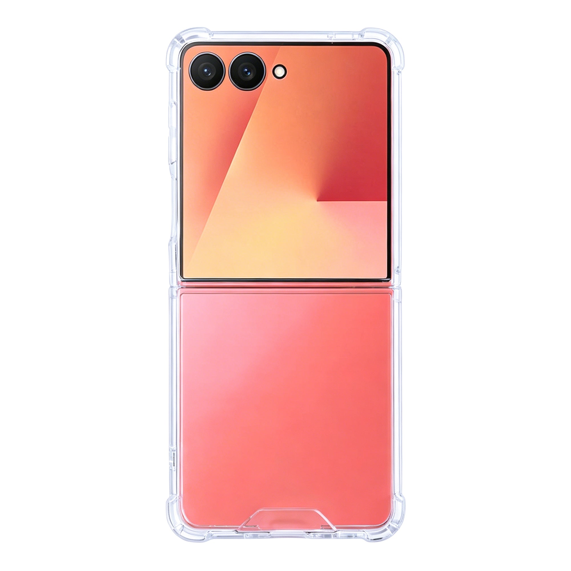 Rixus Anti-Burst Hoesje Voor Samsung Galaxy Z Flip 7 Transparant
