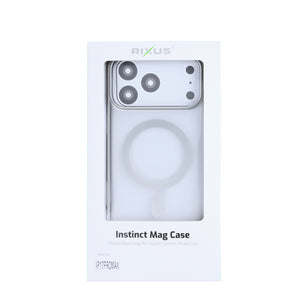 Rixus Instinct Mag Case For Apple iPhone 17 Pro Max Zilver
