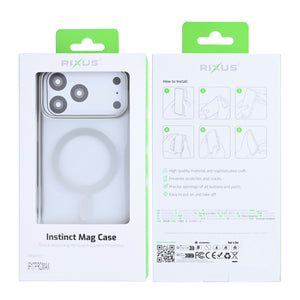 Rixus Instinct Mag Case For Apple iPhone 17 Pro Max Zilver