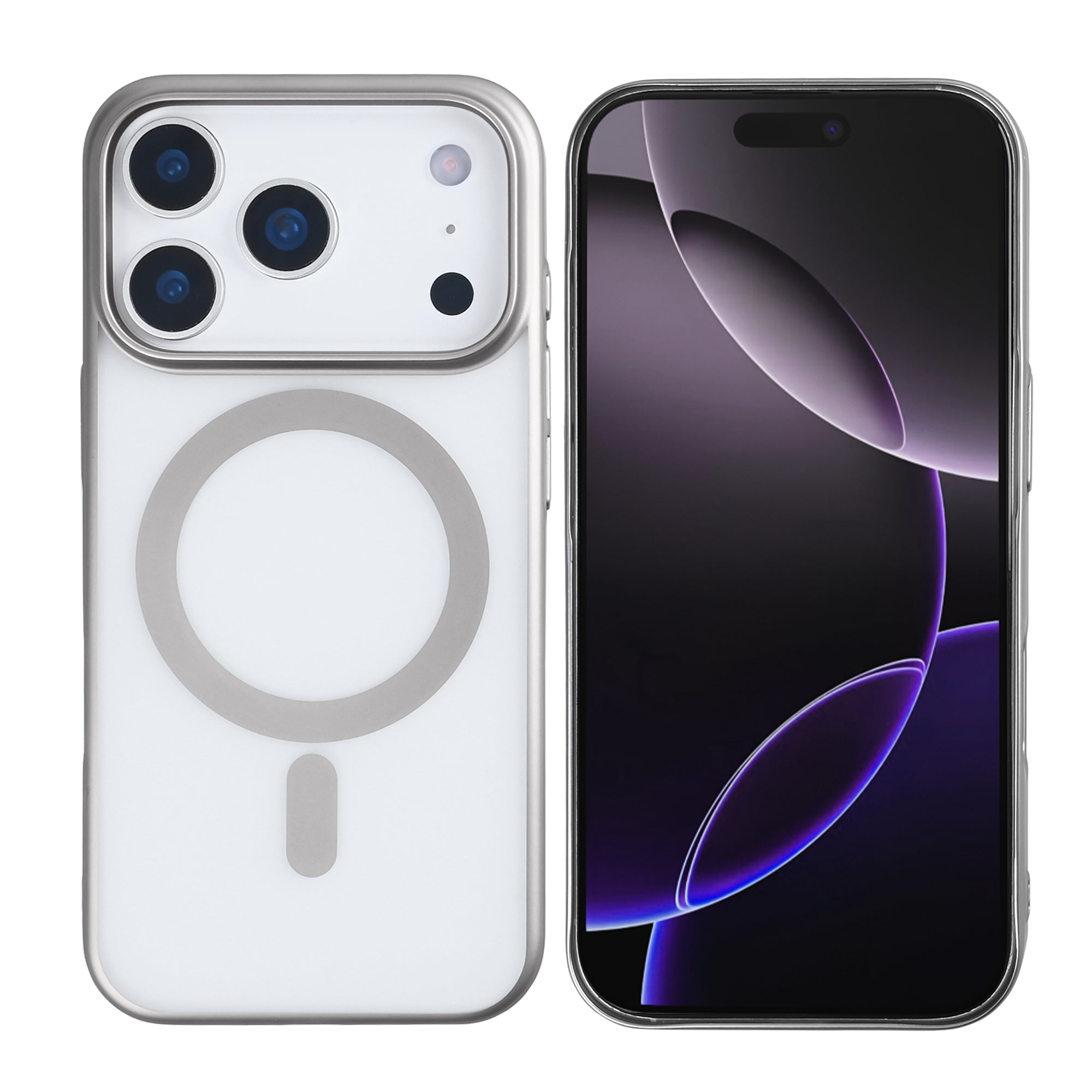 Rixus Instinct Mag Case For Apple iPhone 17 Pro Titanium Grijs