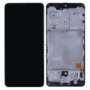 Samsung Galaxy A41 A415F Beeldscherm en Digitizer met Frame Prism Crush Zwart Refurbished