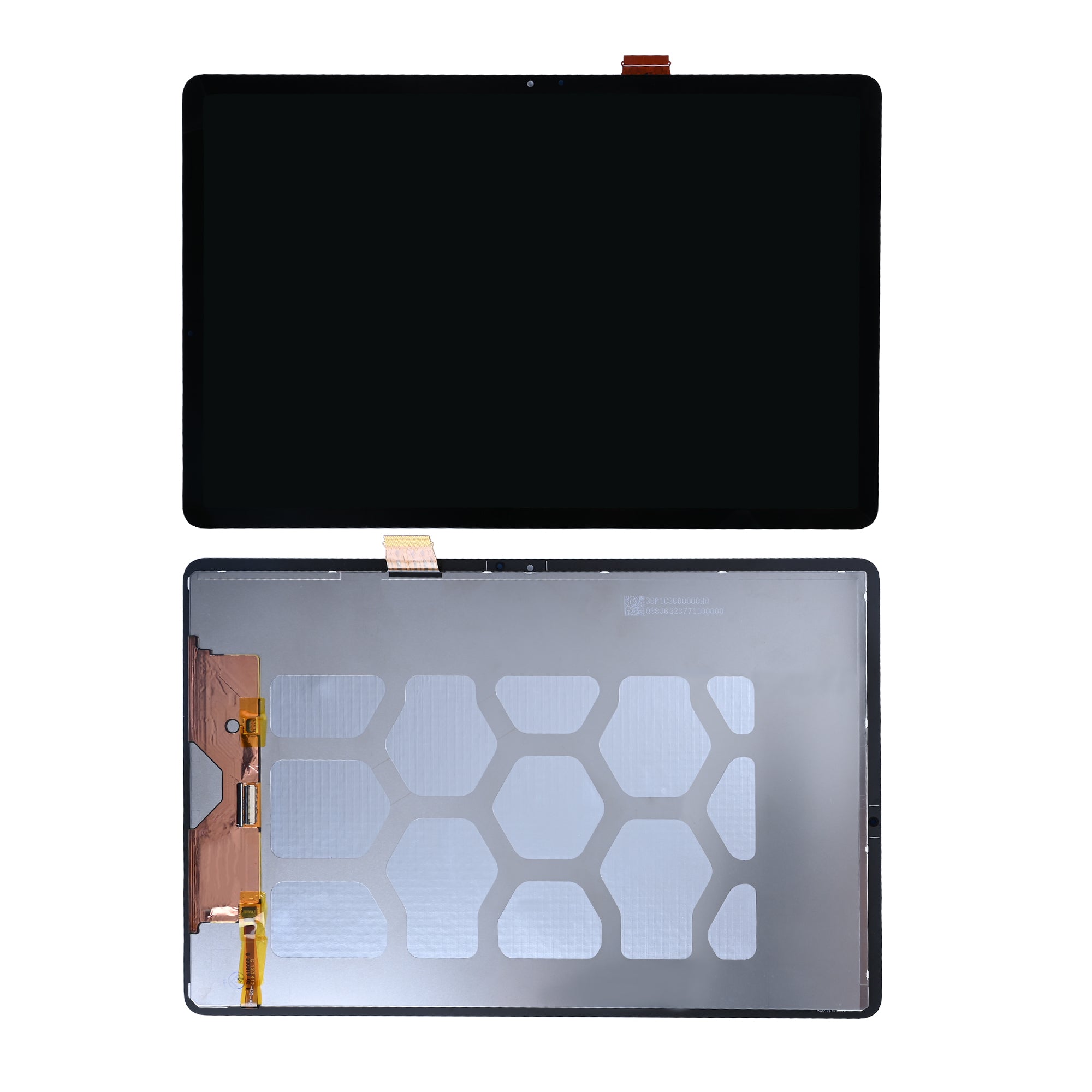 Samsung Galaxy Tab S7 FE T730, T736 Beeldscherm en Digitizer zonder Frame Mystic Black OEM