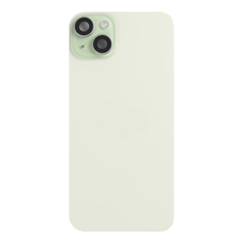 For Apple 15 achterglas met NFC, vergroot cameraframe groen getrokken