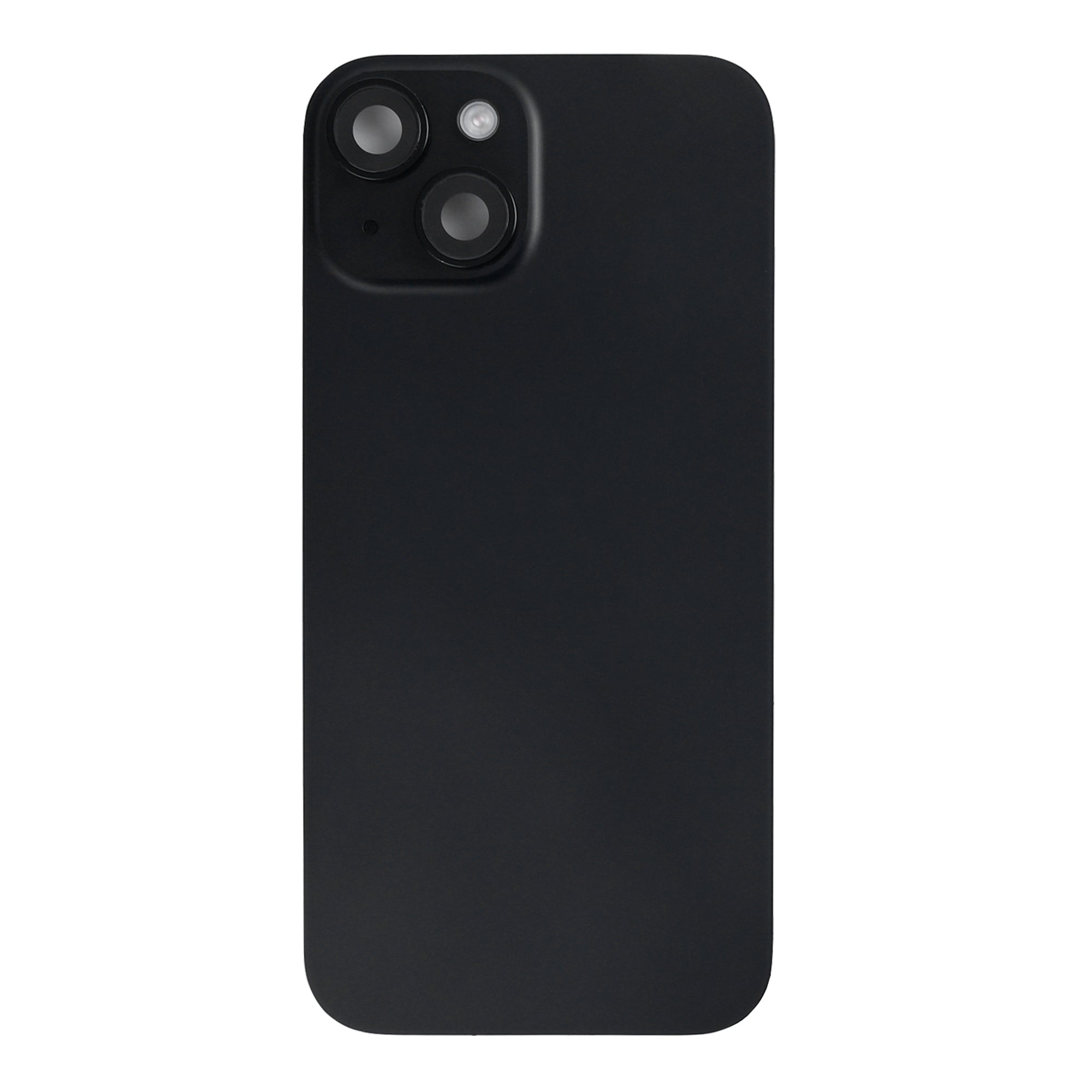 For Apple 15 achterglas met NFC, vergroot cameraframe zwart getrokken