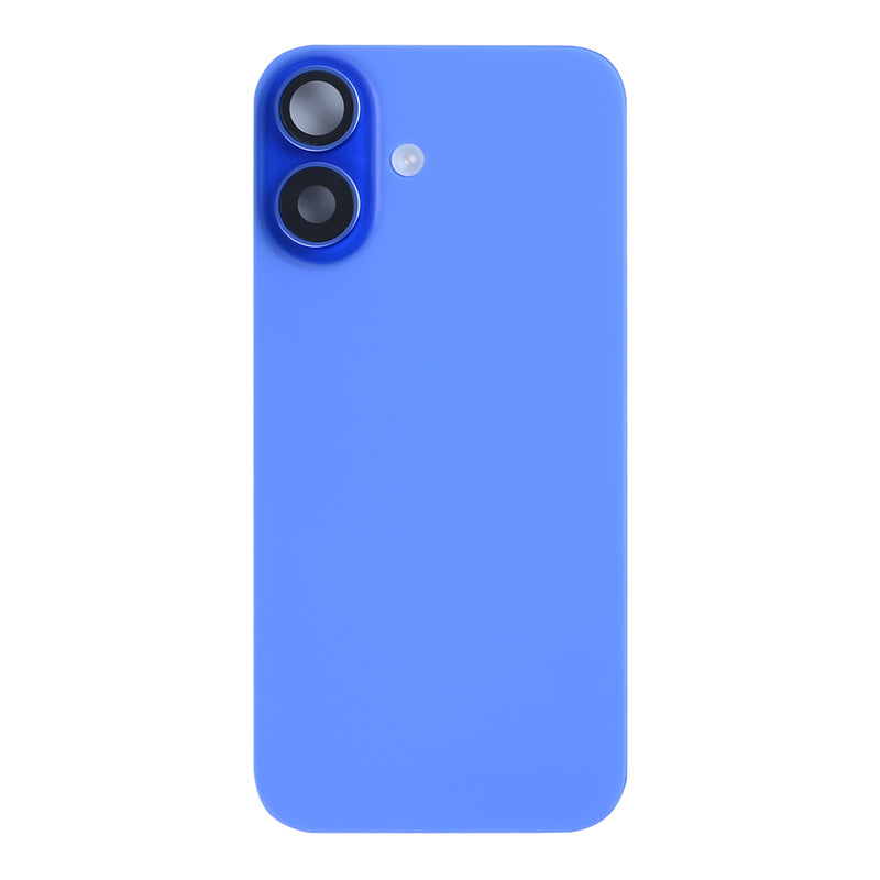 For Apple 16 achterglas met NFC, vergroot cameraframe ultramarijnblauw getrokken