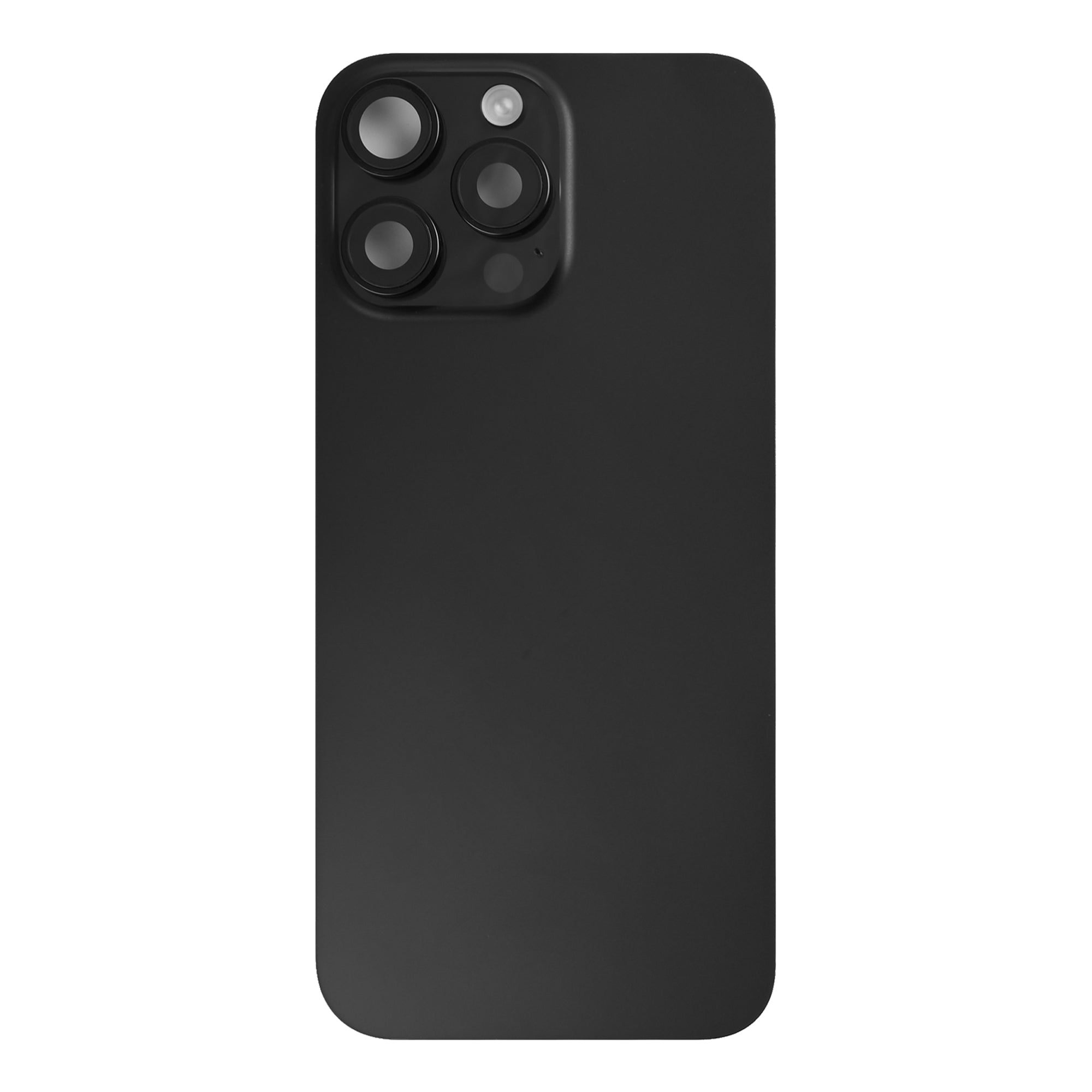 For Apple 16 Pro achterglas met NFC, vergroot cameraframe zwart titanium getrokken
