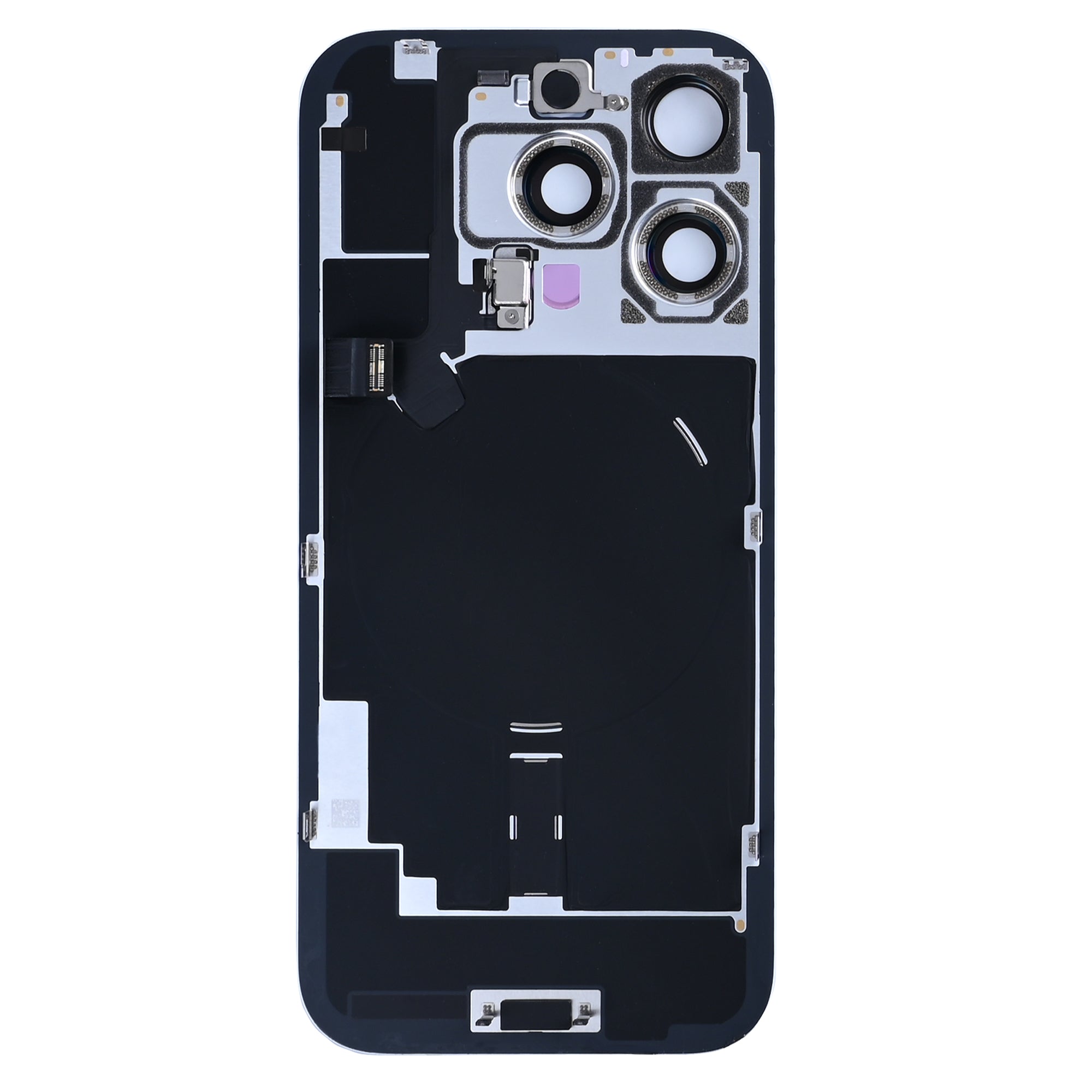For Apple 16 Pro achterglas met NFC, vergroot cameraframe van natuurlijk titanium