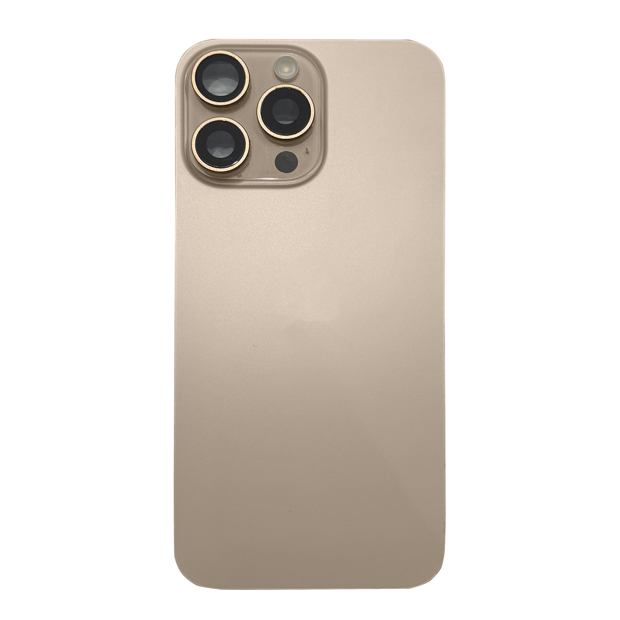 For Apple 16 Pro achterglas met NFC, vergroot cameraframe Desert Titanium Pulled