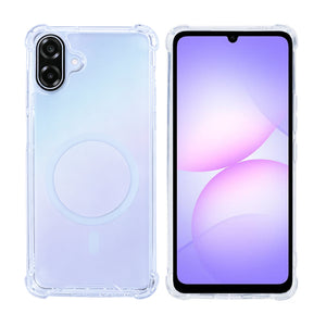 Rixus Anti-Burst Case With MagSafe Compatible For Samsung Galaxy A07 Transparent