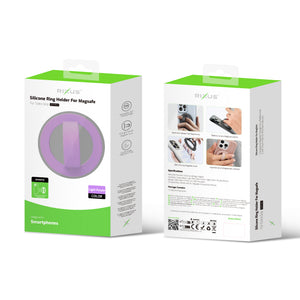 Rixus RXPH50LP Silicone Ring Holder For MagSafe Compatible Light Purple
