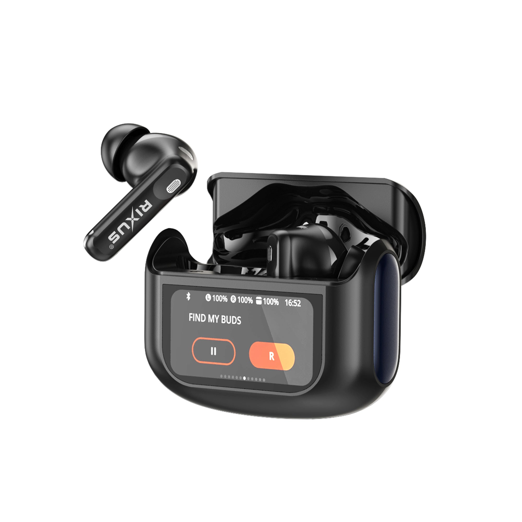 Rixus RXBH63B Draadloze oordopjes Touch Case Pro Zwart