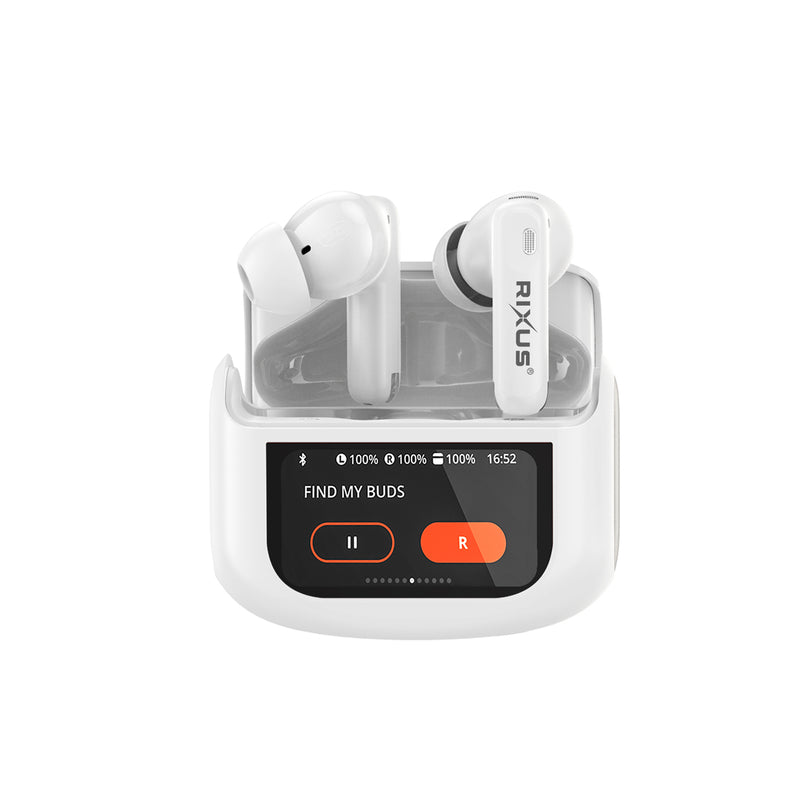 Rixus RXBH63W Draadloze oordopjes Touch Case Pro Wit