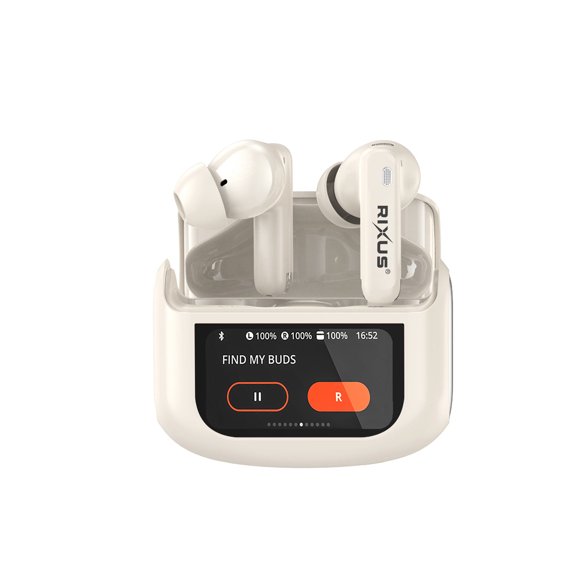 Rixus RXBH63C Draadloze oordopjes Touch Case Pro Beige