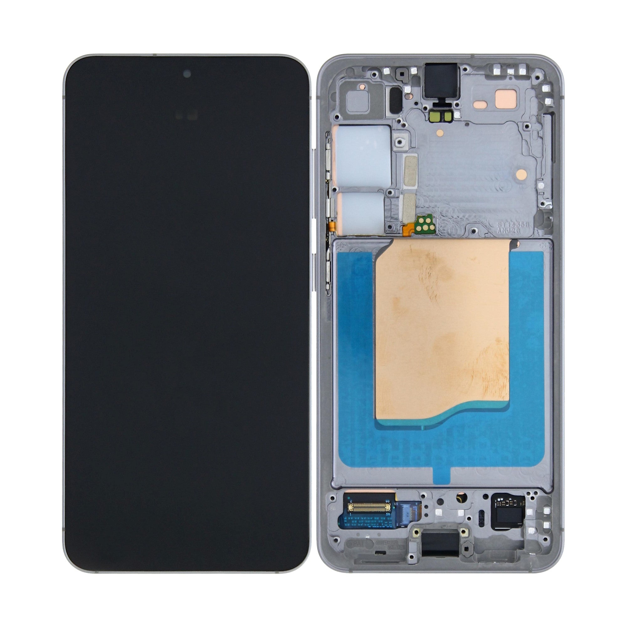 Samsung Galaxy S25 S931B Beeldscherm en Digitizer met Frame Zilver Voorgemonteerd