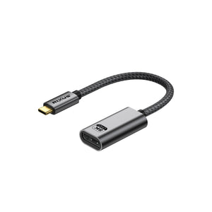 Rixus RXHU18 USB-C Naar Weergavepoort Vrouwelijke Converter 20cm Ruimte Grijs