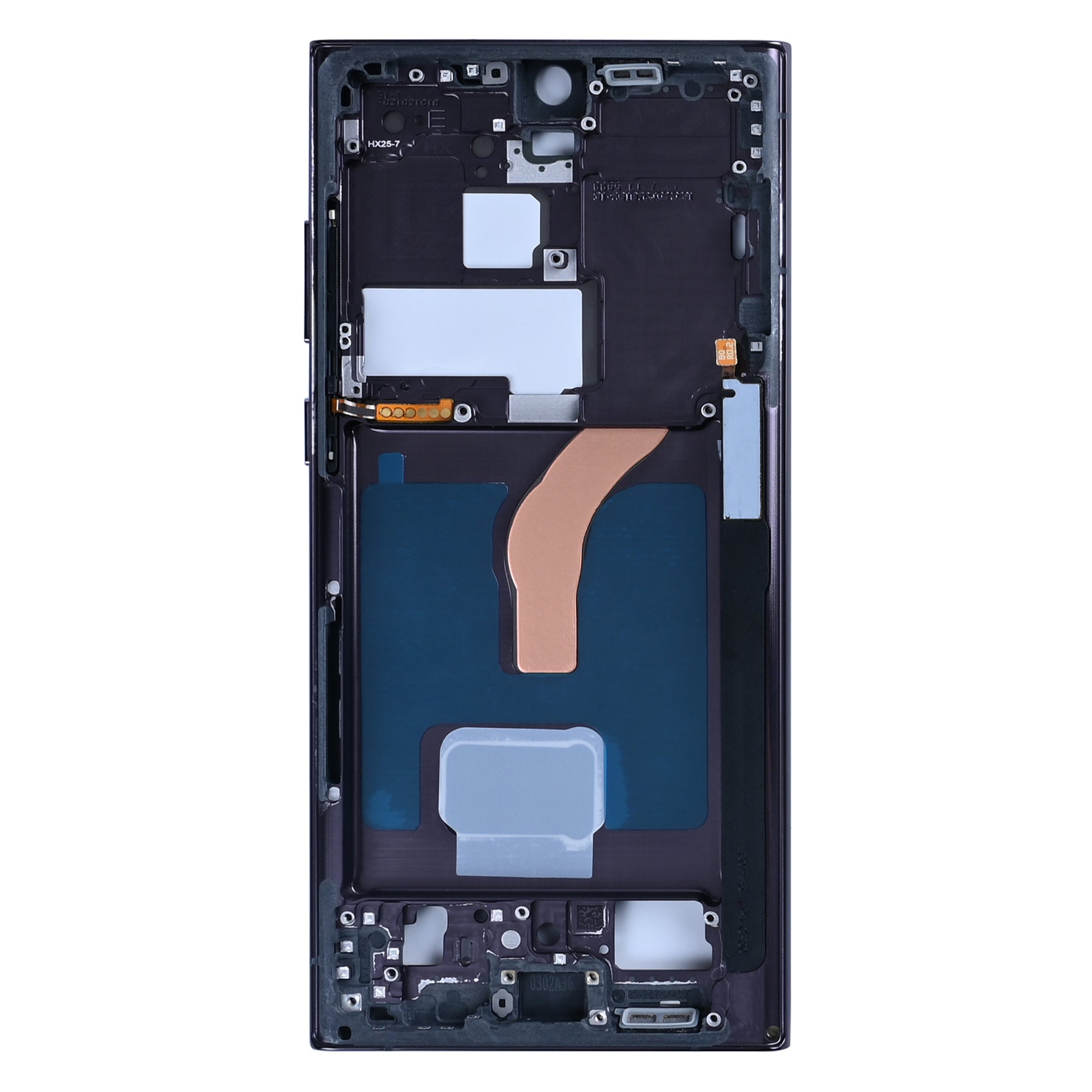 Samsung Galaxy S22 Ultra 5G S908B middenframe fantoom zwart OEM