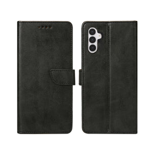 Rixus Boekenhoes Voor Samsung Galaxy S25 FE Zwart