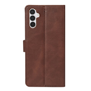Rixus Boekenhoes Voor Samsung Galaxy S25 FE Bruin