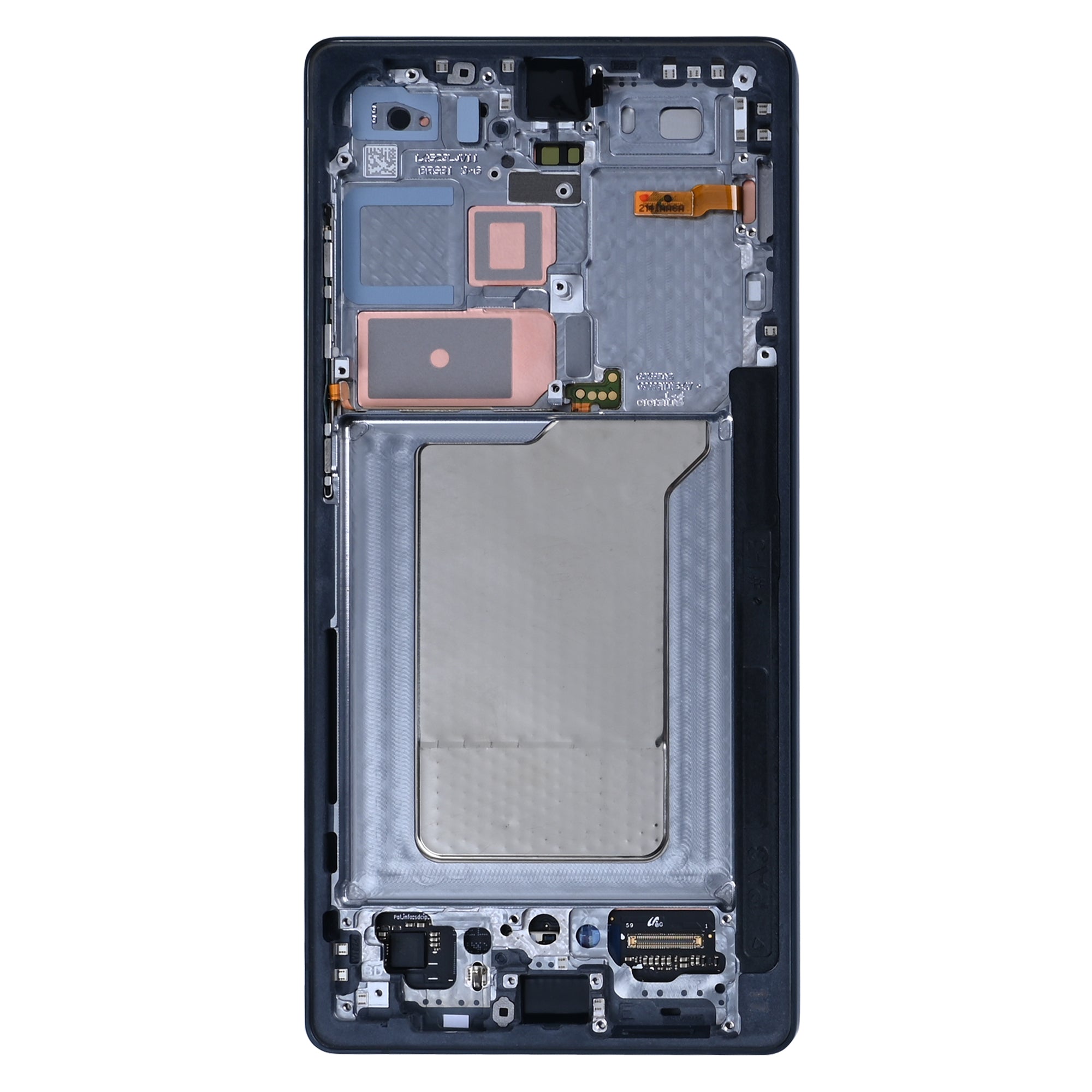 Samsung Galaxy S25 Ultra S938B Beeldscherm en Digitizer met Frame Titanium Jet Zwart Voorgemonteerd