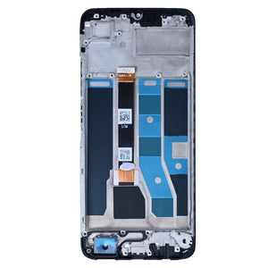 Realme C53-scherm en digitizer met frame Mighty Black OEM
