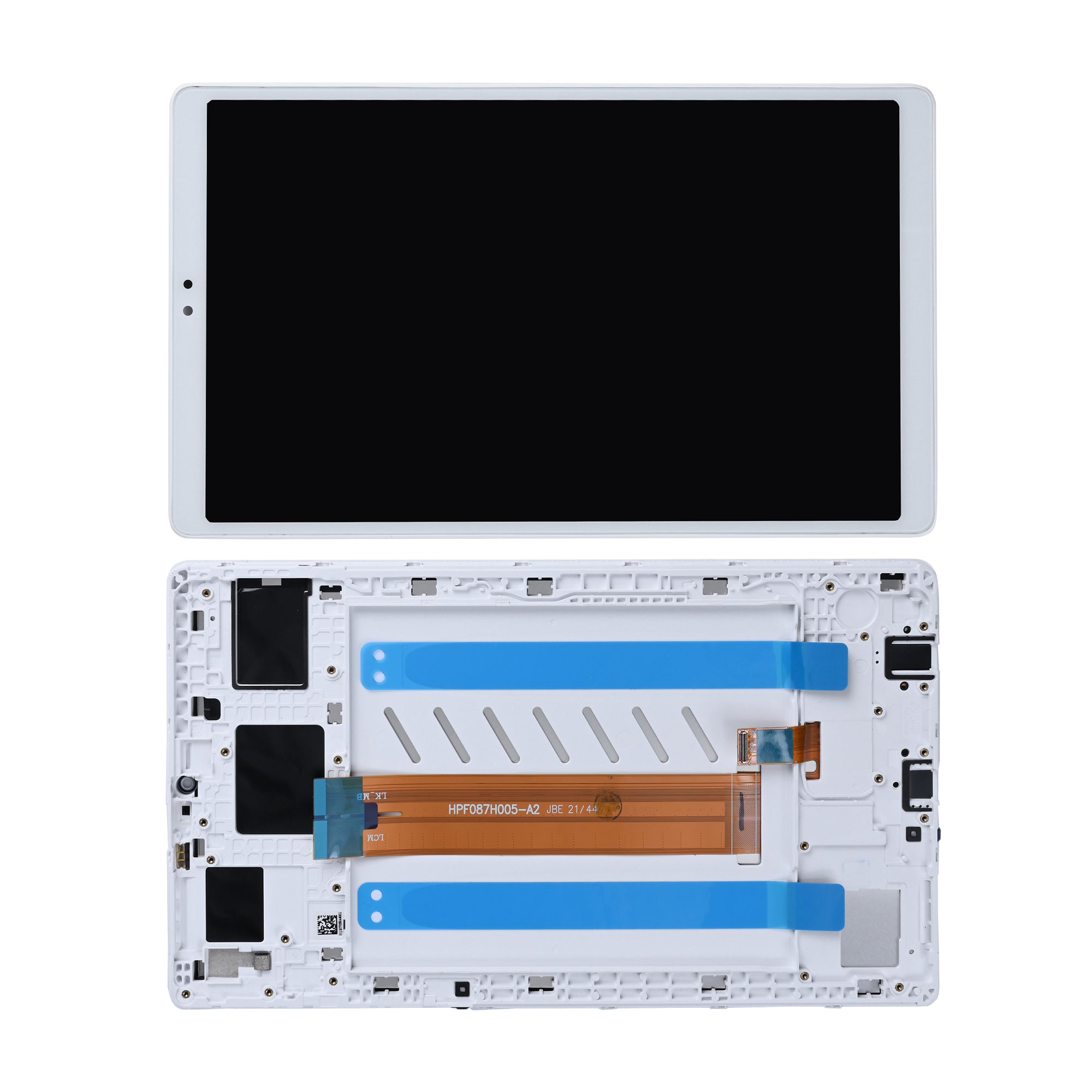 Samsung Galaxy Tab A7 Lite WiFi (2021) T220 scherm en Digitizer met frame zilver OEM