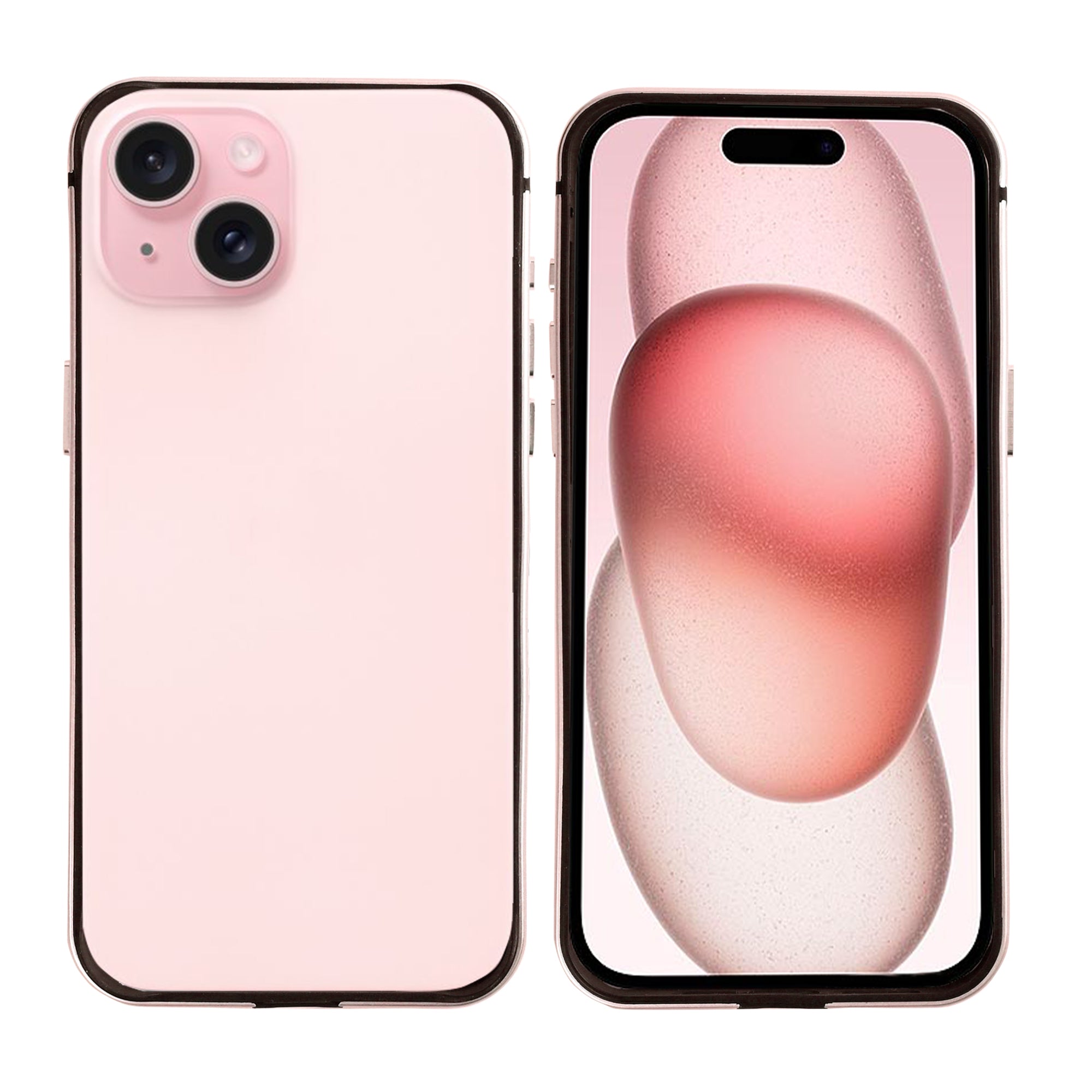 Rixus Crash Guard-hoesje For Apple 15 Roze