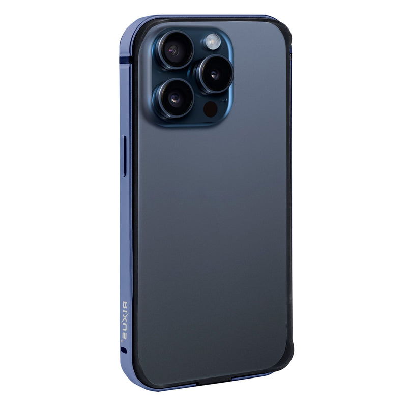 Rixus Crash Guard-hoesje For Apple 15 Pro Max Blauw Titanium